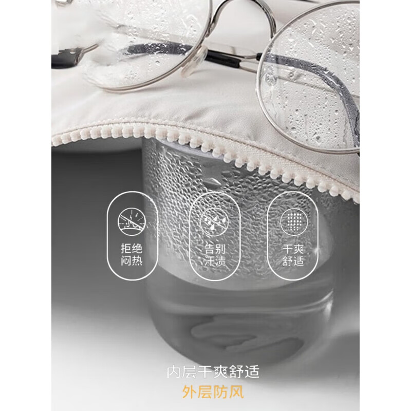 JEEP SPIRIT吉普冲锋衣三合一男女同款秋冬季外套男士夹克防风防水户外登山服 象牙白【三合一套装】 M （建议115-130斤）