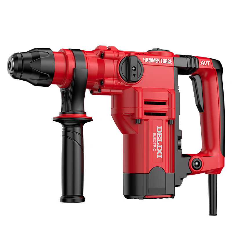 德利西电锤冲击钻两用电镐大功率电钻三用多功能工业级混凝土重型 1680W旗舰离合款-套餐