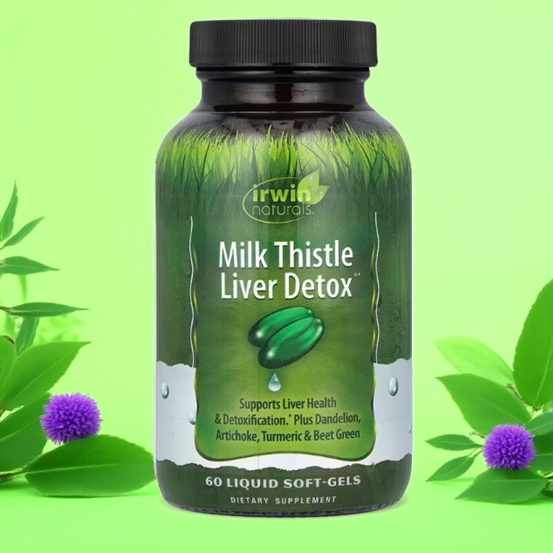 Irwin Naturals美国 Milk Thistle水飞蓟肝脏清体Liver Detox 一瓶装