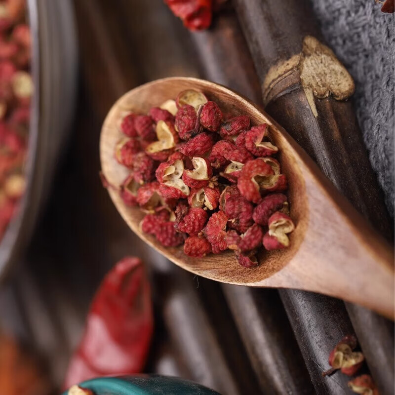 协穆胖东来代购品质特一级四川汉源花椒新货食用香料大红袍花椒粒调味 特级大红袍花椒 200g*4罐