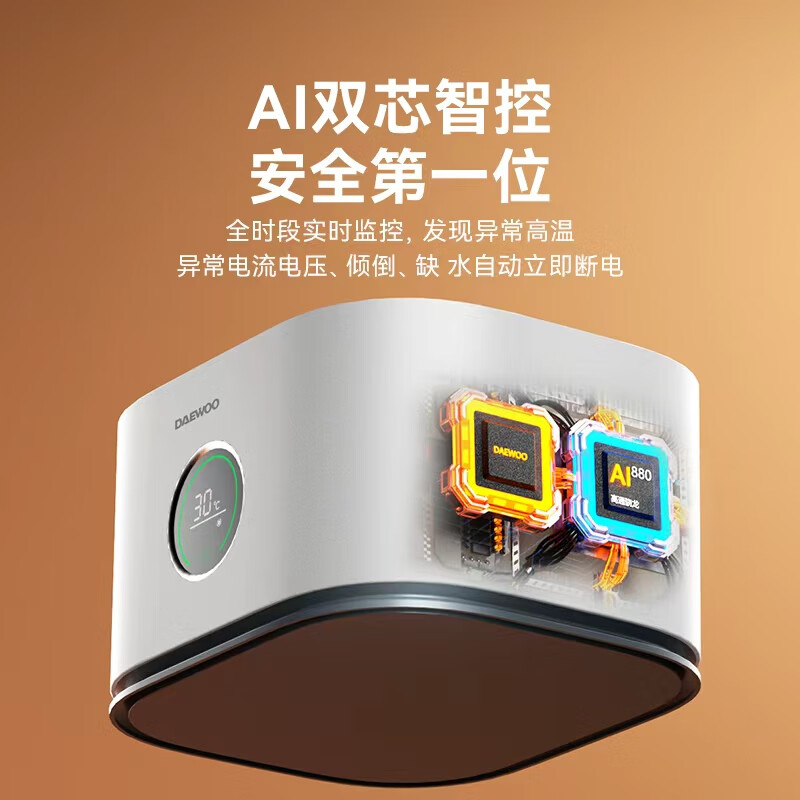 大宇（DAEWOO）水暖电热毯水暖毯水热毯水循环水电褥暖炕子单双人不上火防漏电 双人款【1.5*1.8米床垫】