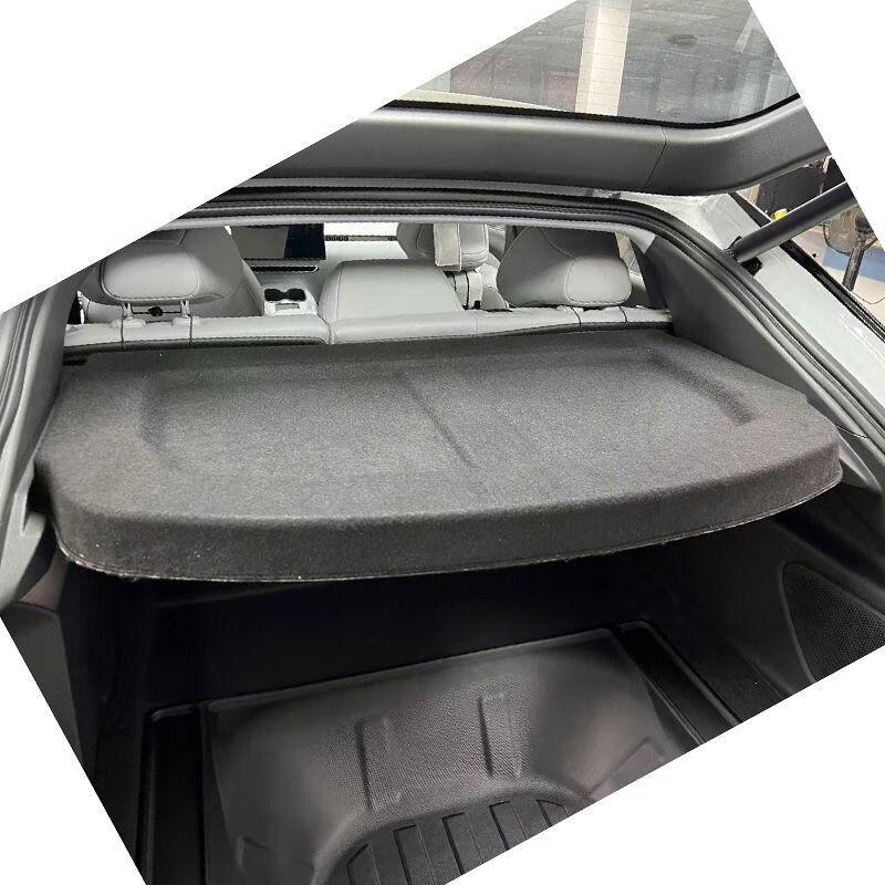 丽田适用小鹏MONAM03后备箱隔板尾箱遮物帘置物收纳挡板内饰汽车 小鹏MONAM03隔板黑色常规