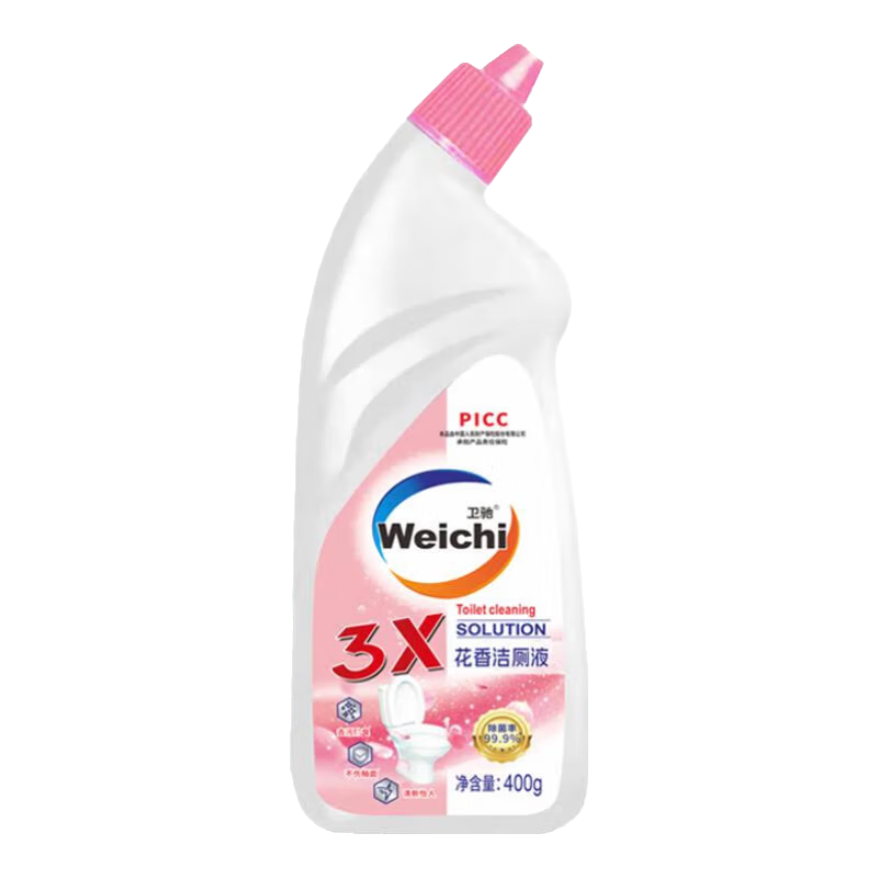 卫驰花香除臭洁厕剂马桶除垢厕所卫生间除菌洁厕灵挂壁洁厕液持久 400克*1瓶【试用装】