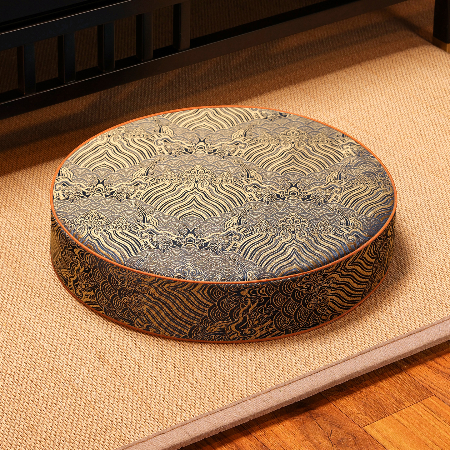 浩秦新中式蒲团垫拜佛垫跪拜垫打坐禅修坐垫道家佛家跪拜垫子圆形加厚