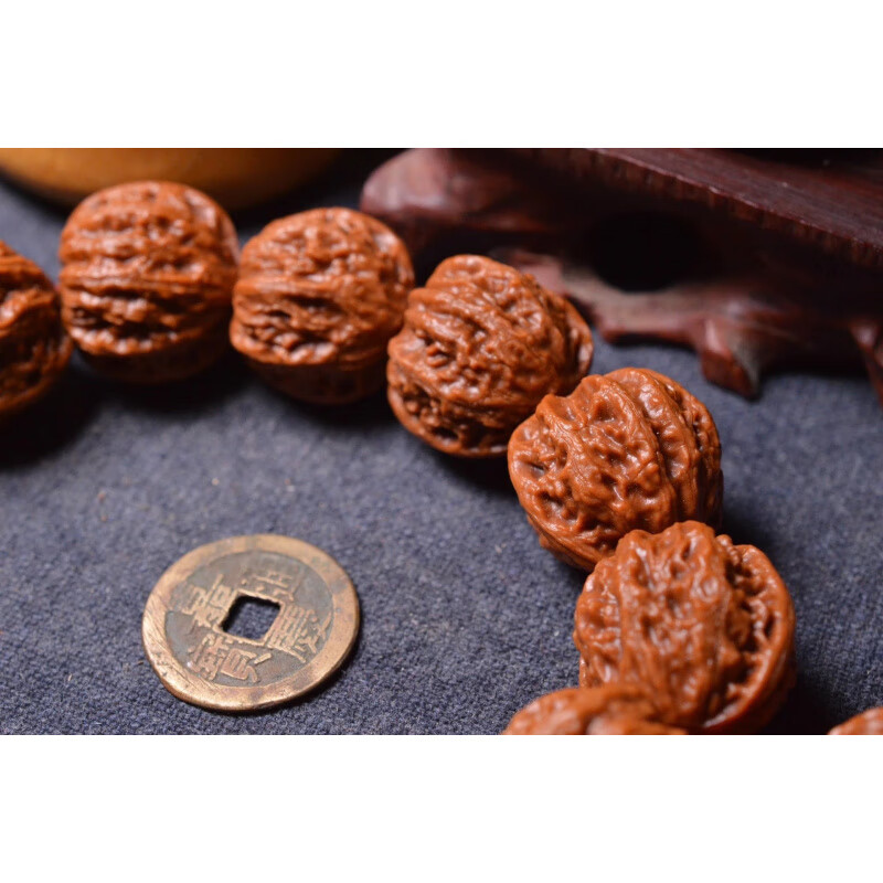 冰珂晶石京八棱手串无瑕25mm密度好大颗粒霸气男女文玩把件盘玩解压手持 核桃