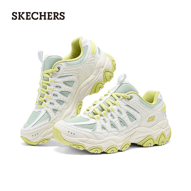 斯凯奇（Skechers）女款休闲户外鞋180172 乳白色/绿色/OWGN 36