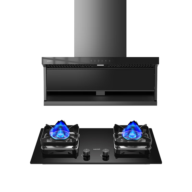 华帝（VATTI）国家政府补贴20%小飞翼K3顶侧双吸7字型抽油烟机灶具套装24立方大吸力超薄平嵌脱排烟机家用i111K3 烟灶套装丨搭配5.2KW烈焰猛火灶105