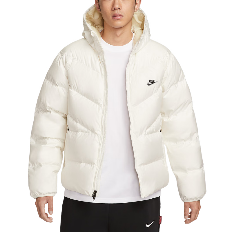 耐克（NIKE）羽绒服男装2025冬季新款户外舒适运动服抗风保暖御寒休闲连帽外套 HQ7791-133 XS