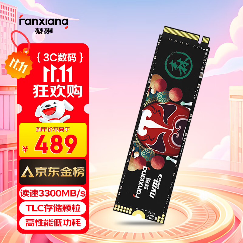 梵想（FANXIANG）1TB SSD固态硬盘 M.2接口NVMe协议 精选TLC颗粒 一体机台式机笔记本电脑AI PC存储配件 S500Pro