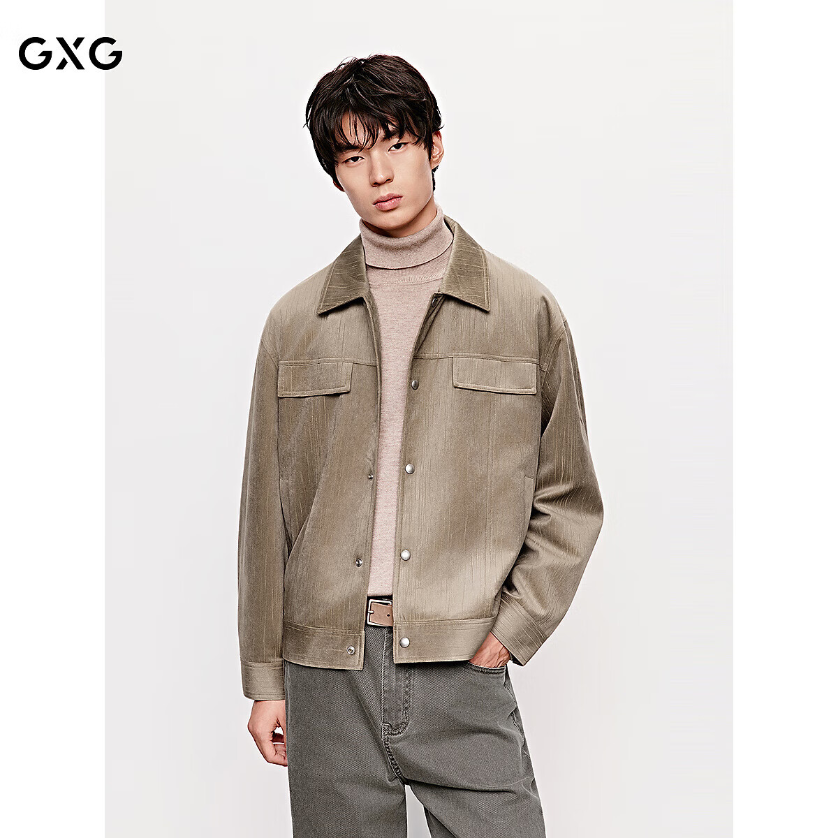 GXG��װ �̳�ͬ�����й�װ����Ƥ�п������� ����ɫ 180/XL 129.2Ԫ