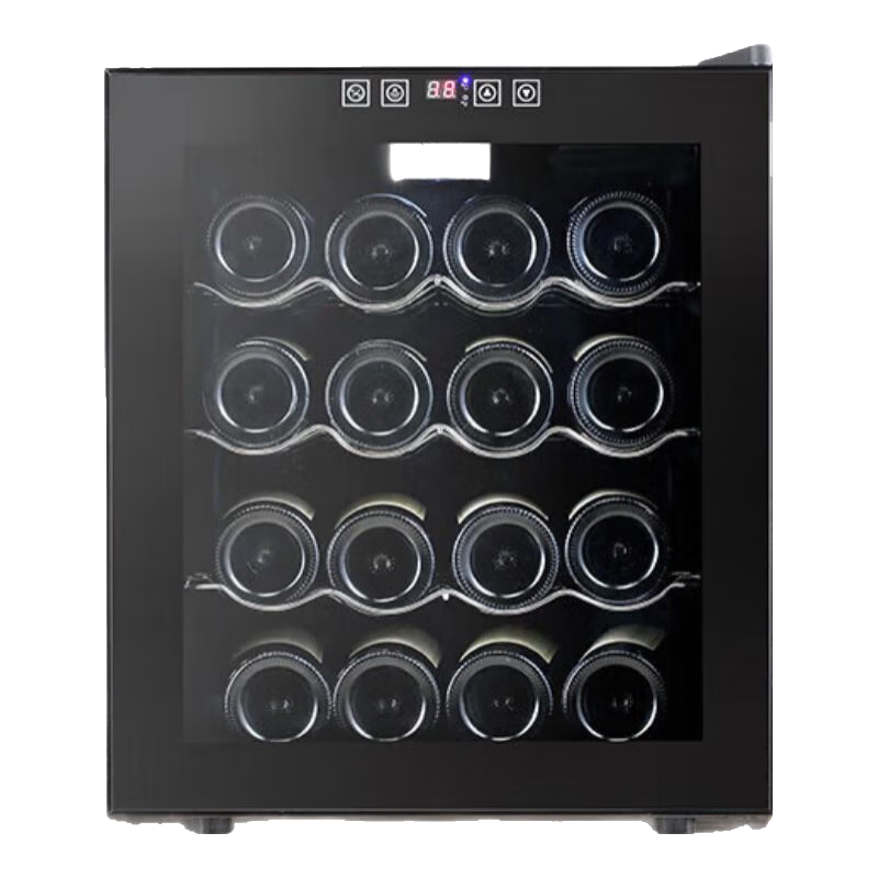 芭克斯（Bacchus）紅酒柜恒溫酒柜家用迷你小型電子酒柜洋酒葡萄酒柜嵌入式儲物酒柜冷藏茶葉恒濕客廳廚房辦公小酒柜 BW-50D1不銹鋼層架【16支裝】 50L