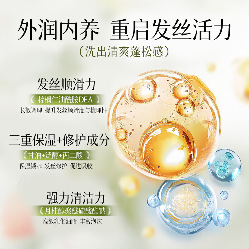 沿美博士香氛控油去屑洗发水持效蓬松无硅油柔顺护发洗发露男女士 香氛控油去屑洗发水500ml*1瓶