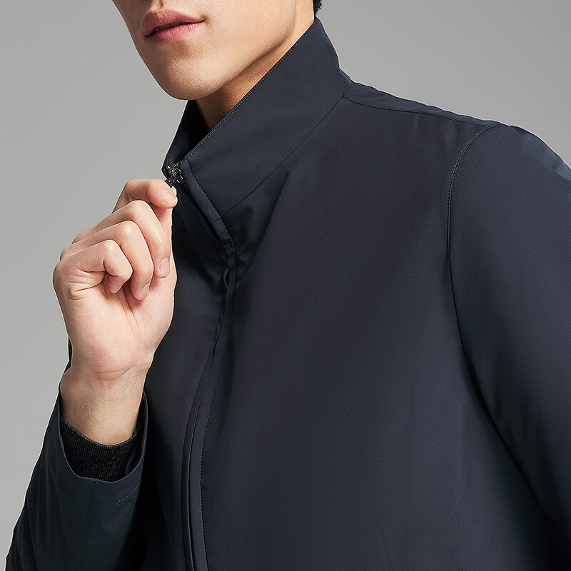 雅戈尔（YOUNGOR）羽绒服男士立领商务款品质面料鹅绒充绒羽绒服温暖舒适2025新品 藏青 L 175/96A （推荐130-150斤）