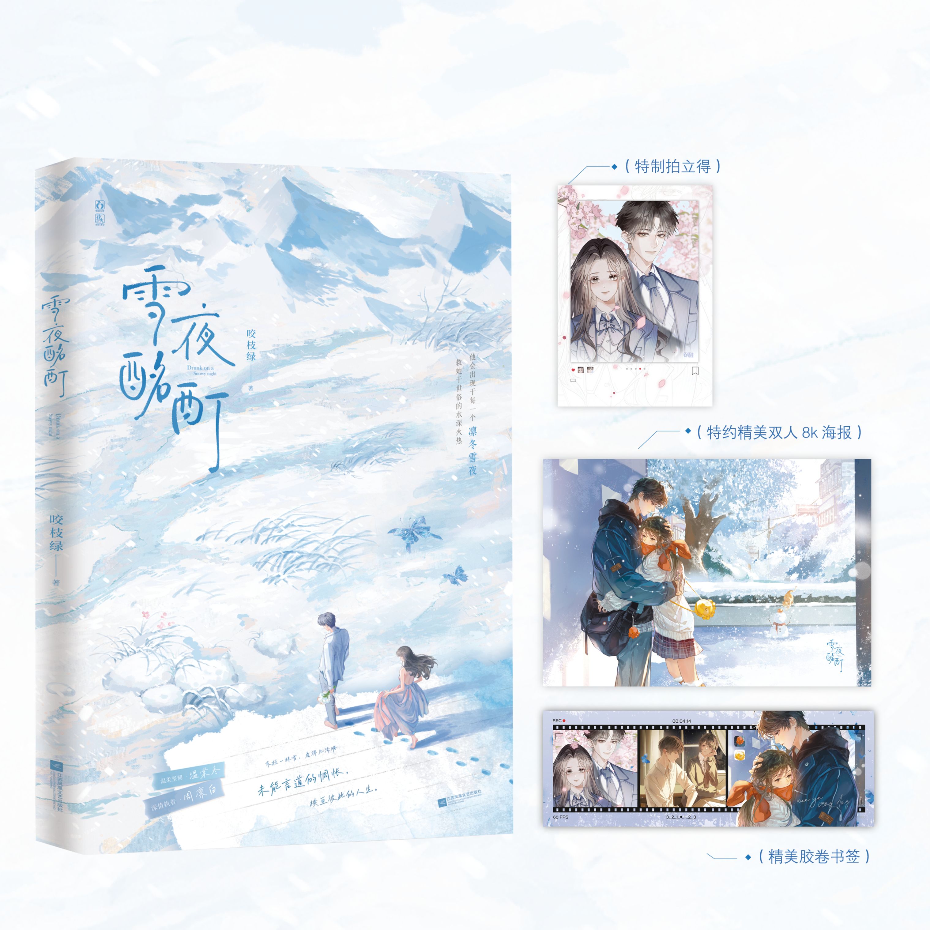 特签】雪夜酩酊 晋江人气作家咬枝绿 青春校园双向暗恋be虐文 温棠冬VS周凛白 青春言情畅销实体书籍 默认规格