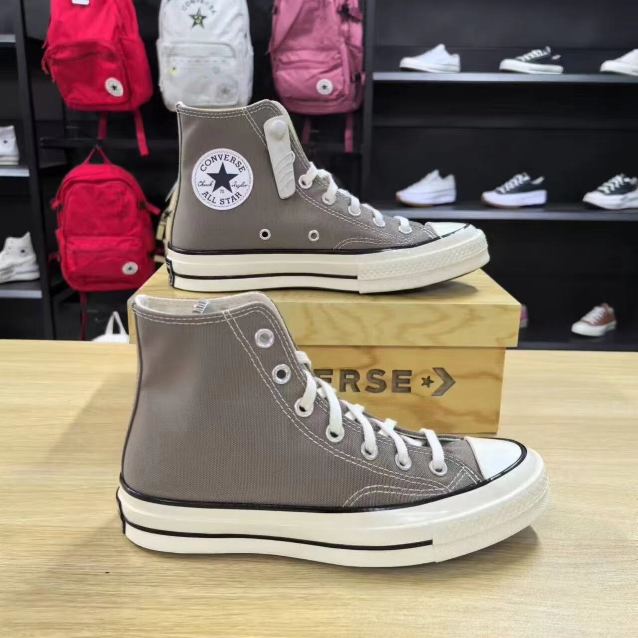 匡威（Converse）匡威1970S经典可可棕复古三星标男女情侣休闲高帮帆布鞋/A00753C 可可棕高帮/A00753C 35 (220mm)