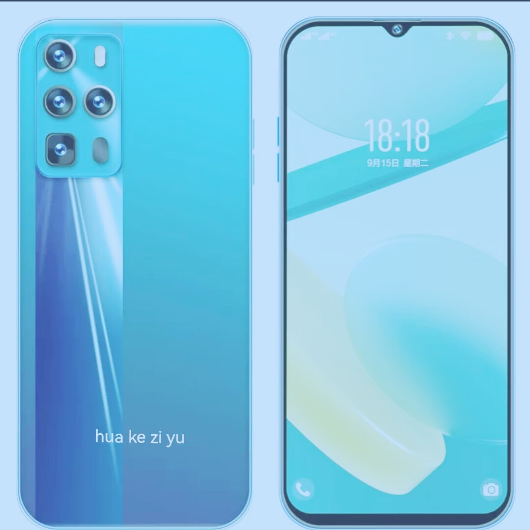 桦科子宇全新未拆封智能手机新款曲面屏智能手机大内存 AI人脸识别 8GB+256GB 黑歌