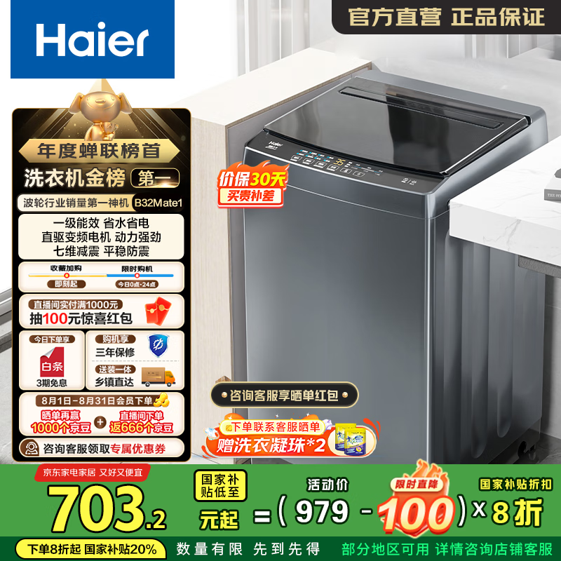 Haier/���� ���� 10kg Mate1 EB100B32Mate1