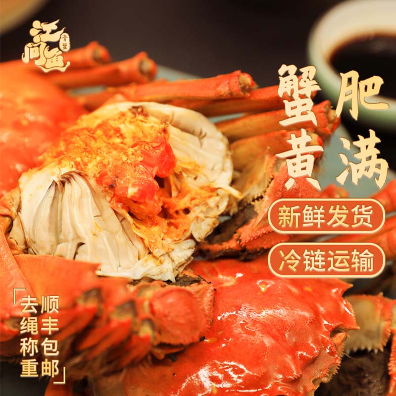 【活蟹】江问鱼 大闸蟹 中秋送礼佳品 过节送礼 全母蟹2.3两-2.6两 10只装