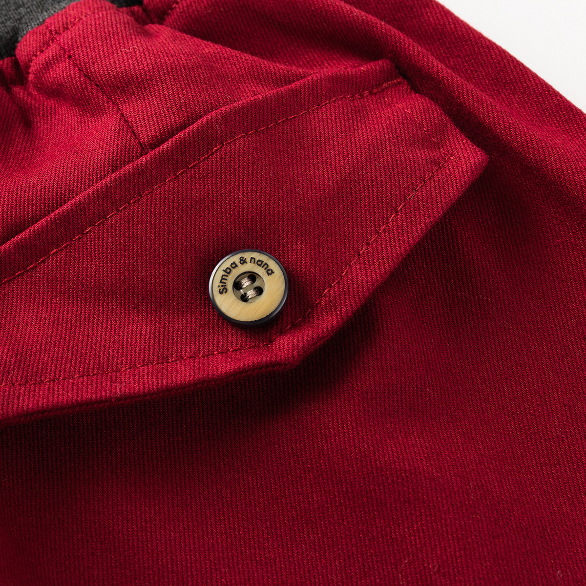 马骑顿梭织长裤 酒红 100