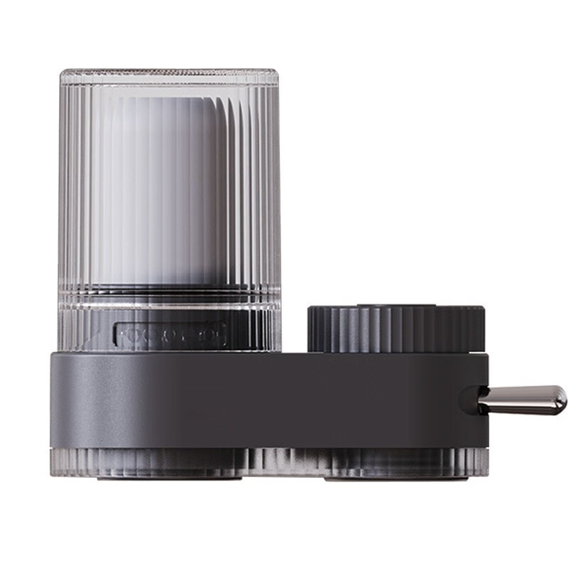 贰贰伍R水龙头净水器除水垢余氯家用过滤水垢前置过滤器家用厨房自来水 一机四芯(枪灰色