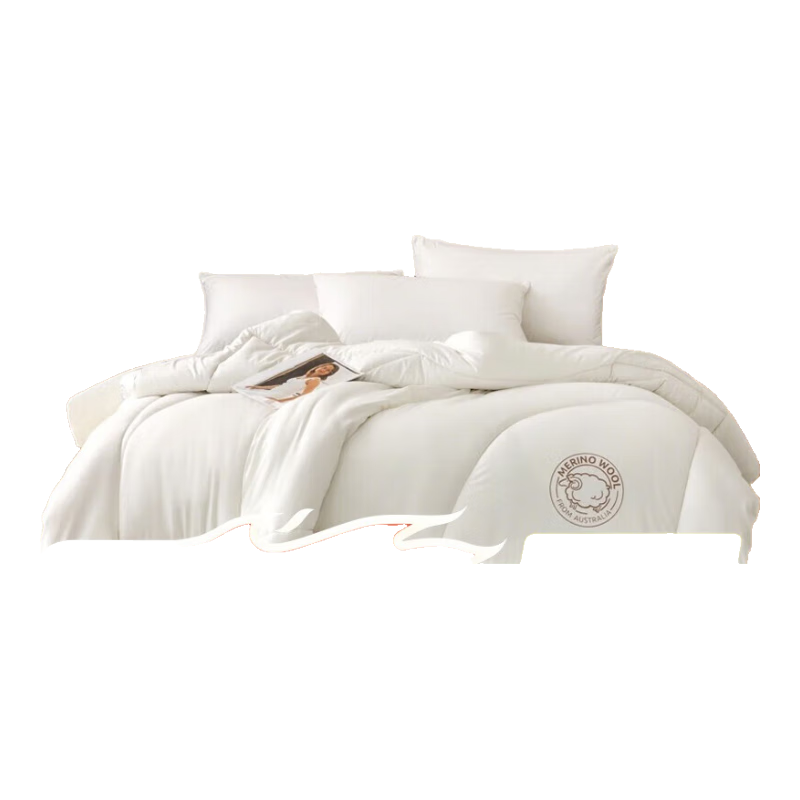 源生活100%羊毛被澳洲进口 双人床被子 冬季加厚被芯6斤 200*230cm