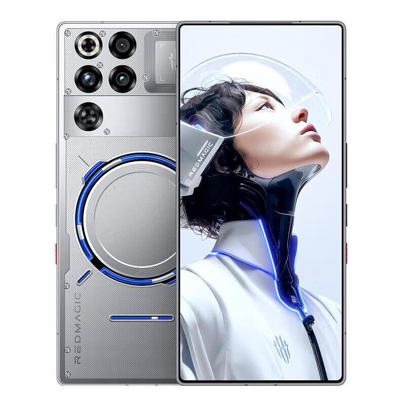 努比亚（nubia）红魔11 Pro+ 分期免息白条可选风冷水冷 第五代 骁龙 8版 红魔游戏电竞 氘锋透明银翼16GB+512GB 白条6期分期