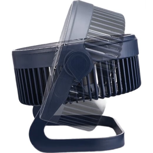 台式小风扇桌面风扇小型家用静音办公室桌面上usb风扇学生宿舍电风扇 【5吋一档直插款】静音大风力【深蓝色】