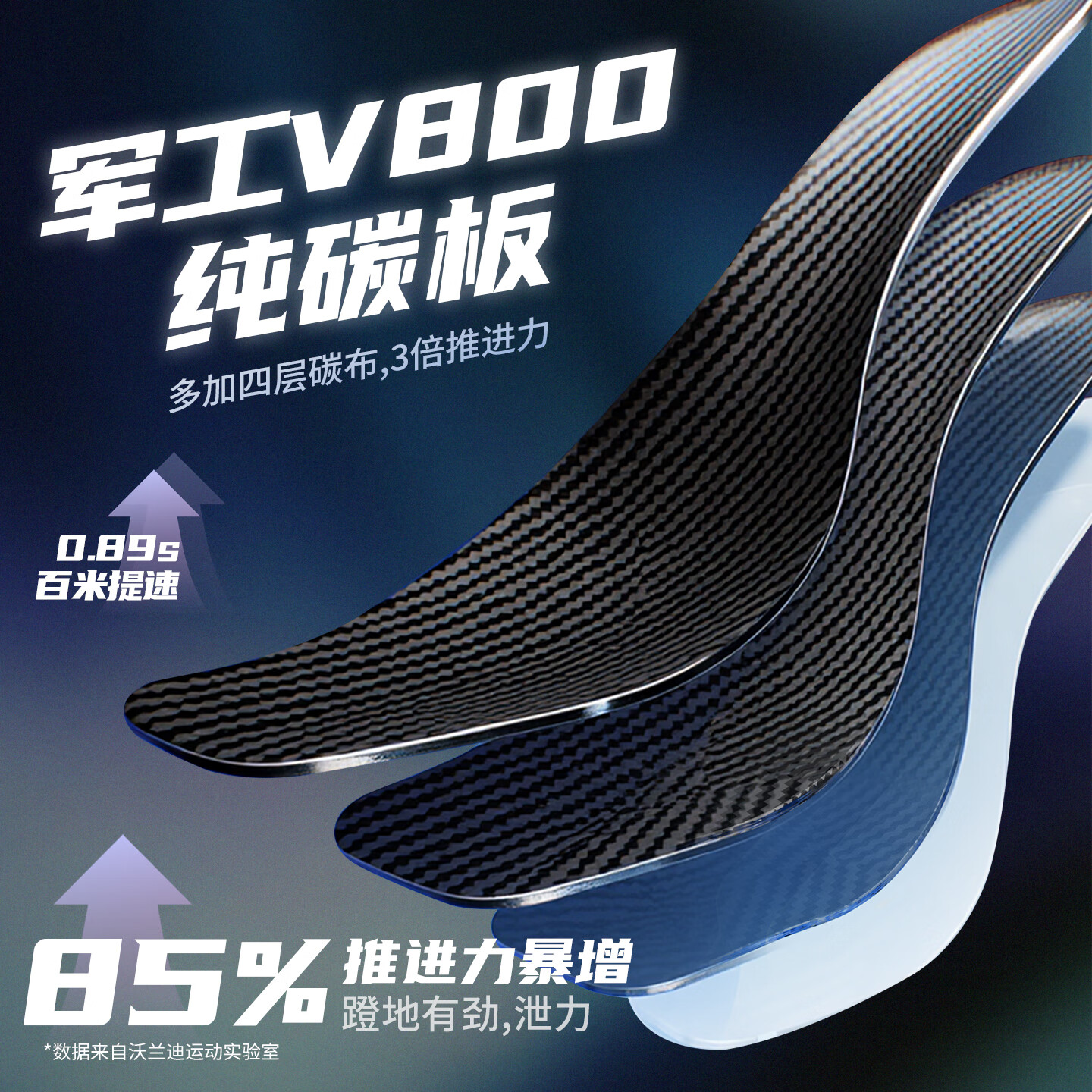 沃兰迪田径高手911梦幻闪电跑鞋全掌碳板纯碳体考专用短跑立定跳远短跑 流川风蓝 42