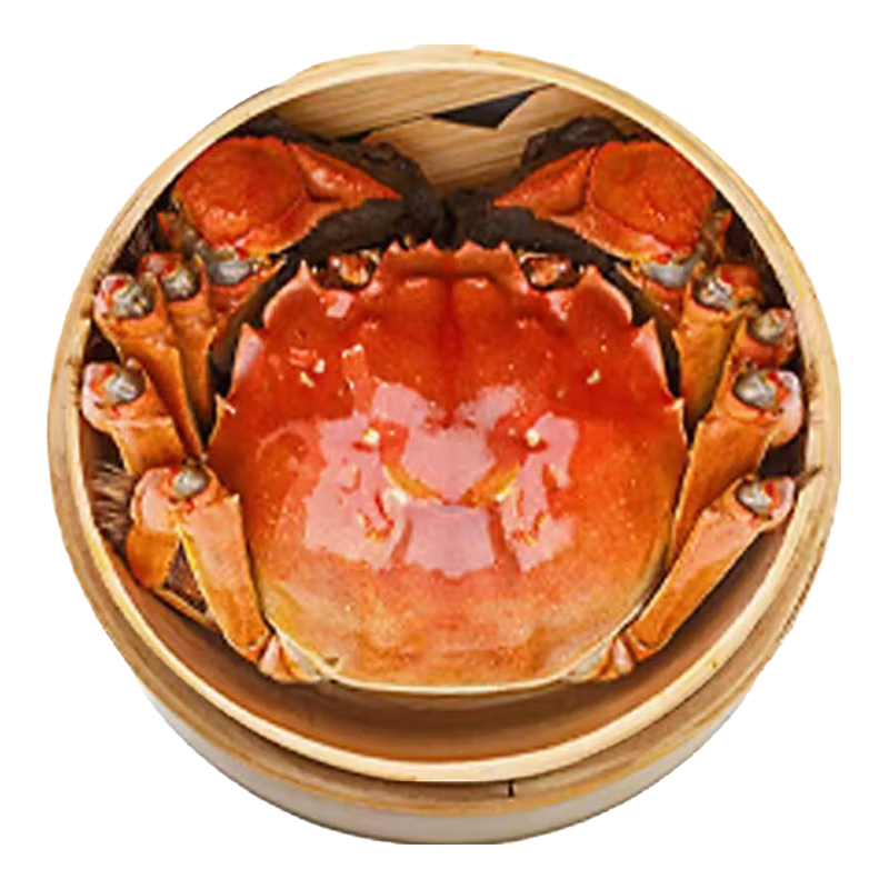 【活蟹】湖塘煙雨大闸蟹鲜活螃蟹生鲜礼盒河湖海鲜公4.7-5.0母3.7-4.0两4对8只源头直发