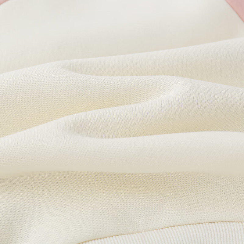 嘟嘟家男童套装冬装加绒儿童卫衣裤子冬款加厚女童两件套卡通宝宝衣服潮 粉色 90