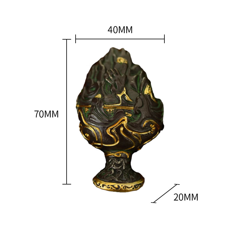 接运猫河北博物院错金铜博山炉立体冰箱贴树脂博物馆文创故宫礼物装饰品 咖啡色