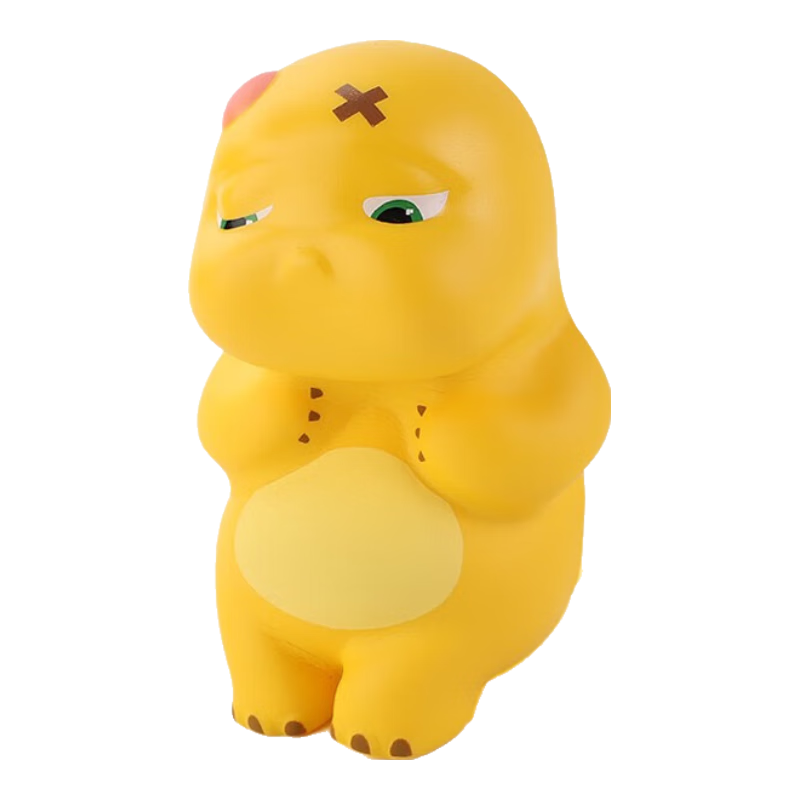 盟石（cute stone）小奶龍捏捏樂(lè)早教減壓神器慢回彈益智兒童玩具生日禮物女生女孩 委屈奶龍公仔12cm【禮盒】 六一兒童節(jié)禮物