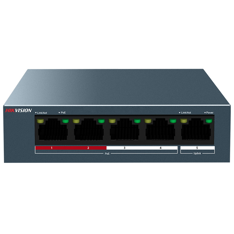 HIKVISION�������� POE������ 5�ڰ��� ��ؽ����� �������ɢ�� �������ӳ����ߴ���DS-3E0105SP-E 129.36Ԫ