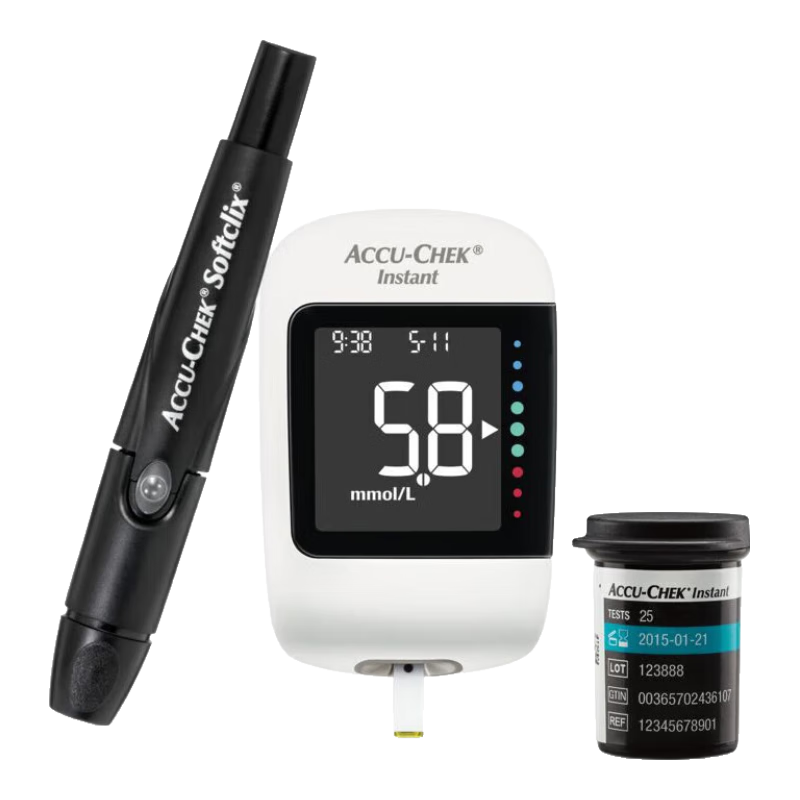 羅氏逸智血糖儀家用醫(yī)用級(jí)高精準(zhǔn)免調(diào)碼測(cè)糖儀（200試紙+200支針頭）