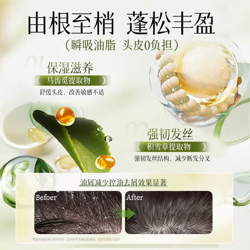 沿美博士香氛控油去屑洗发水持效蓬松无硅油柔顺护发洗发露男女士 香氛控油去屑洗发水500ml*1瓶