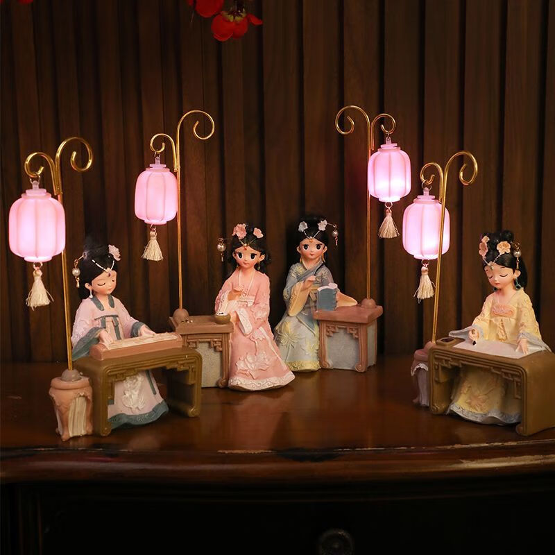 VTR网红古风娃娃汉服少女玩偶生日礼物送女生闺蜜桌面摆件房间装饰品 古风汉服女孩中号(萌 宠)