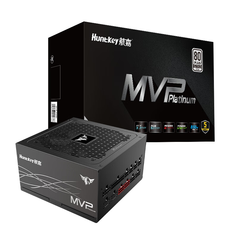 ���Σ�Huntkey�� WD750EVO�Ž�ս�� ̨ʽ���������Ե�Դ �750W/850W/1000W/1200W/1600Wȫģ���Դ PCIE5.1�ӿ� MVP P850-850W�׽��ʱ����꣩ ȫģ��