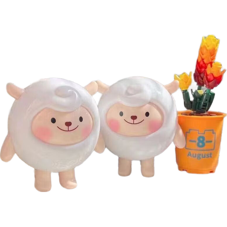 京东物流暖心小羊抖音同款dongdong语音发声玩具会说话可爱小羊摆挂件公仔 咚咚羊1个装
