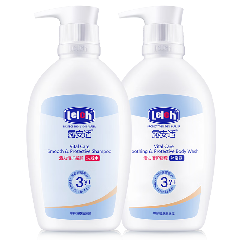 露安适（Lelch）活力倍护洗发水400ml*1+沐浴露400ml*1