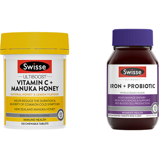 Swisse补铁补气血女性改善贫血女士气血不足斯维诗铁剂孕妇铁剂补气养血 【补铁+补维C】气色红润免疫强