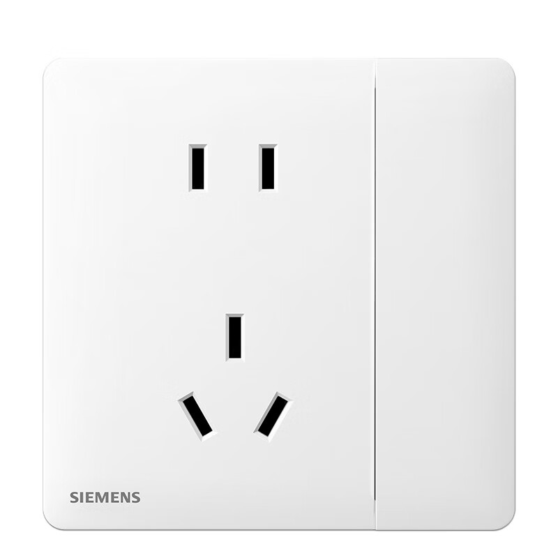 西门子（SIEMENS）开关插座面板 灵煜系列白色WJ 一开双控五孔