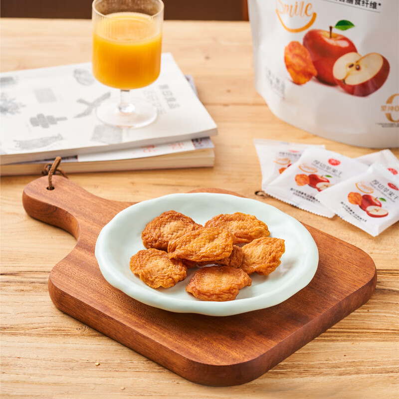 永辉苹果干三蒸三晒 永辉超市永辉优选厚切苹果干三蒸三晒 厚切苹果干300g*1袋