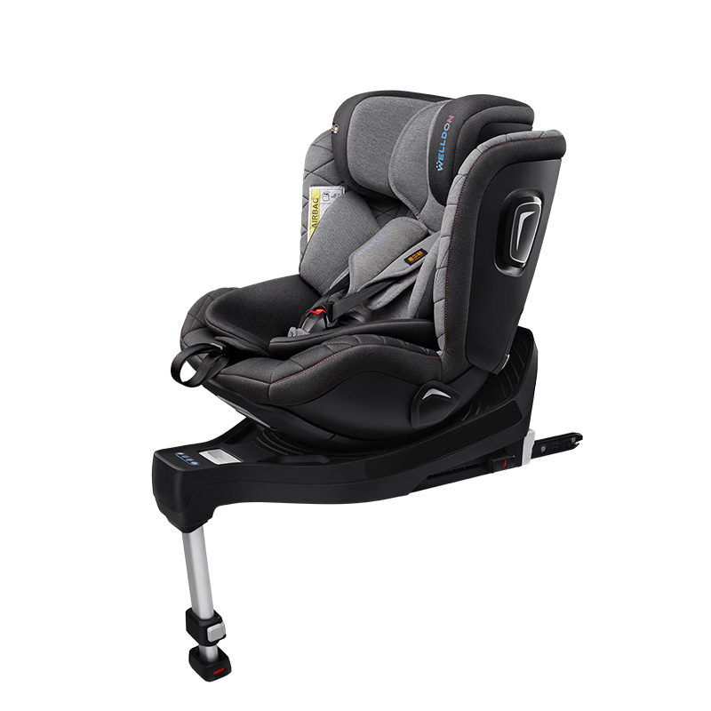 惠爾頓（Welldon）智炫兒童座椅360°旋轉(zhuǎn)0-4歲嬰兒寶寶汽車座椅 智炫isize-騎士黑
