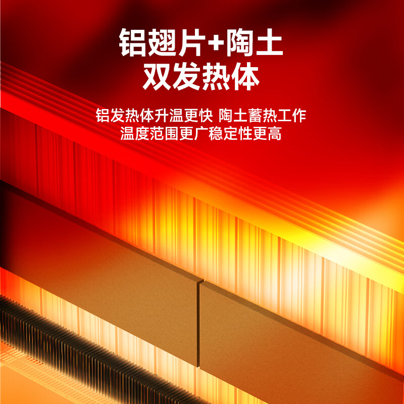 Heallux法国海路世大型供暖器双体发热取暖器家用静音恒温省电暖风机电热全屋大面积取暖神器壁挂电暖器 【中央供暖】3000W