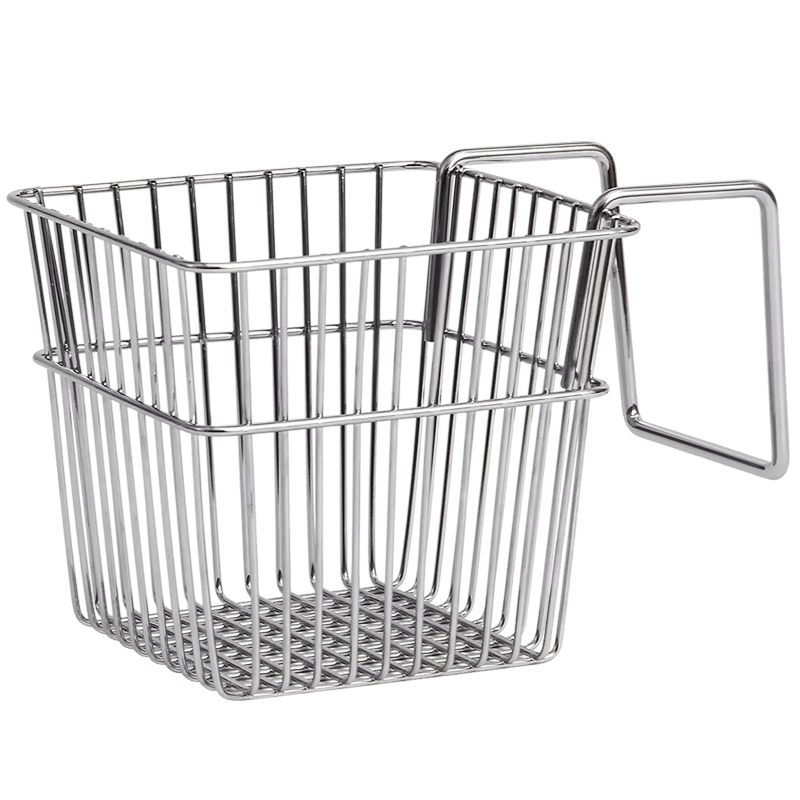 欧润哲 不锈钢材质银色单只悬挂式置物篮办公室厨房杂物收纳篮置物篮