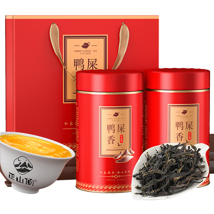 正山顶乌龙茶顶红凤凰单枞鸭屎香特级500g足火礼盒茶叶年货送人礼品