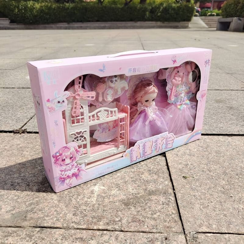 无上佳品萌趣茶会汉服公主娃娃换装套装女孩过家家儿童玩具礼品招生批发 萌趣娃娃套装598-232