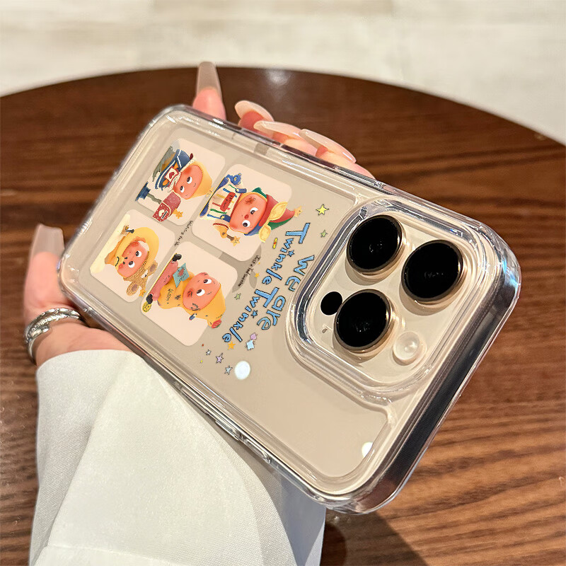 MPPMCK星星人手机壳适用苹 【透明-大孔】卡通星星小人高透不发黄 iPhone 16