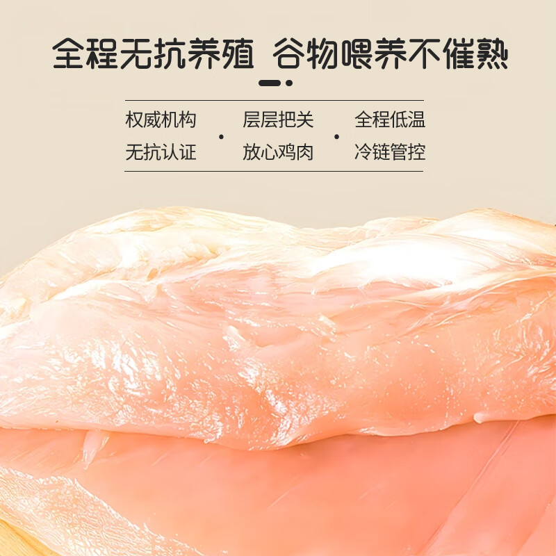 鲁爷爷的农场 无抗鸡翅中 冷冻生鲜鸡肉鸡翅膀儿童放心吃无抗 无抗鸡胸肉4斤装 鲁爷爷的农场 无抗鸡翅中 冷冻生鲜鸡肉鸡翅膀儿童放心吃无抗 无抗鸡胸肉4斤装