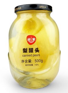 永辉优选 YH YH SELECTION润之家糖水梨罐头500g710g 梨罐头500g